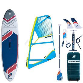 Komplet windsurfingowy GLADIATOR WindSUP 10'7 2026 z pędnikiem STX - pompowany paddleboard, windsurfing