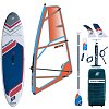 Komplet windsurfingowy GLADIATOR WindSUP 10'7 2026 z pędnikiem STX - pompowany paddleboard, windsurfing