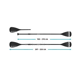 Wiosło PADDLENAUT Combo Basic 4-częściowe, regulowane do deski SUP i kajaka