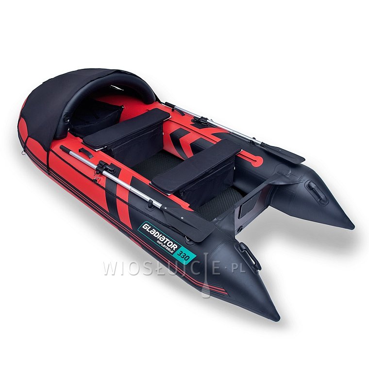 Ponton GLADIATOR ACTIVE C330AD Red-Black - pompowana łódź z pompowaną podłogą