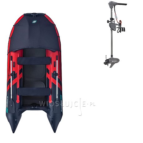 Ponton GLADIATOR ACTIVE C330AD red black - pompowana łódź z pompowaną podłogą