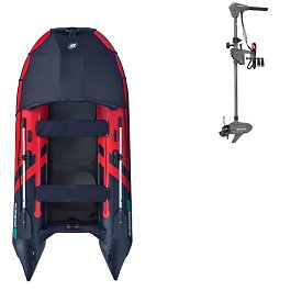 Ponton GLADIATOR ACTIVE C330AD red black - pompowana łódź z pompowaną podłogą