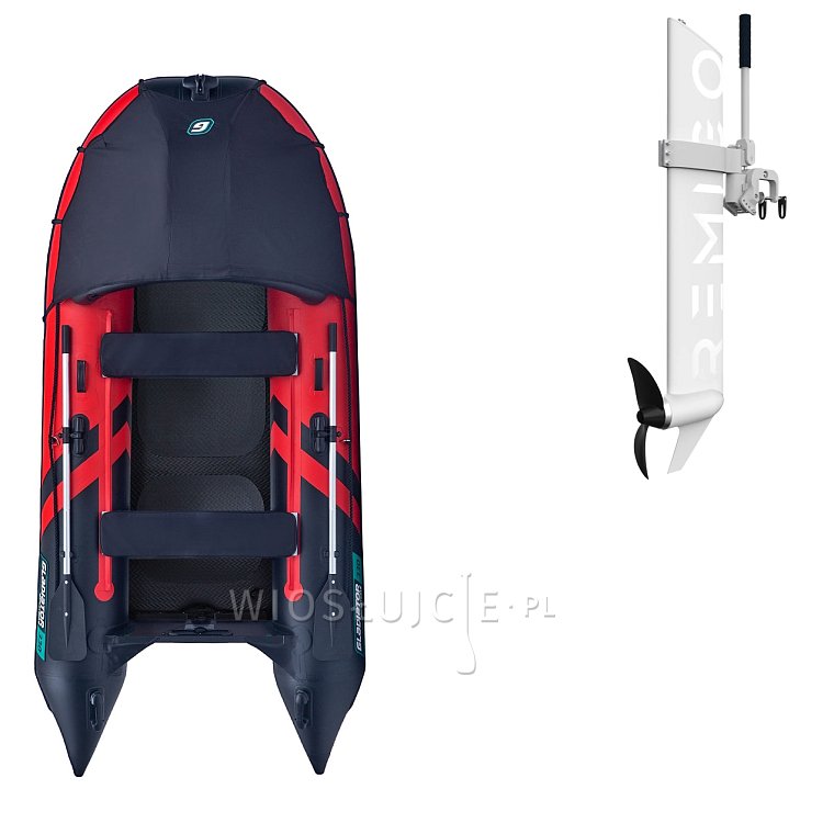 Ponton GLADIATOR ACTIVE C330AD Red-Black - pompowana łódź z pompowaną podłogą