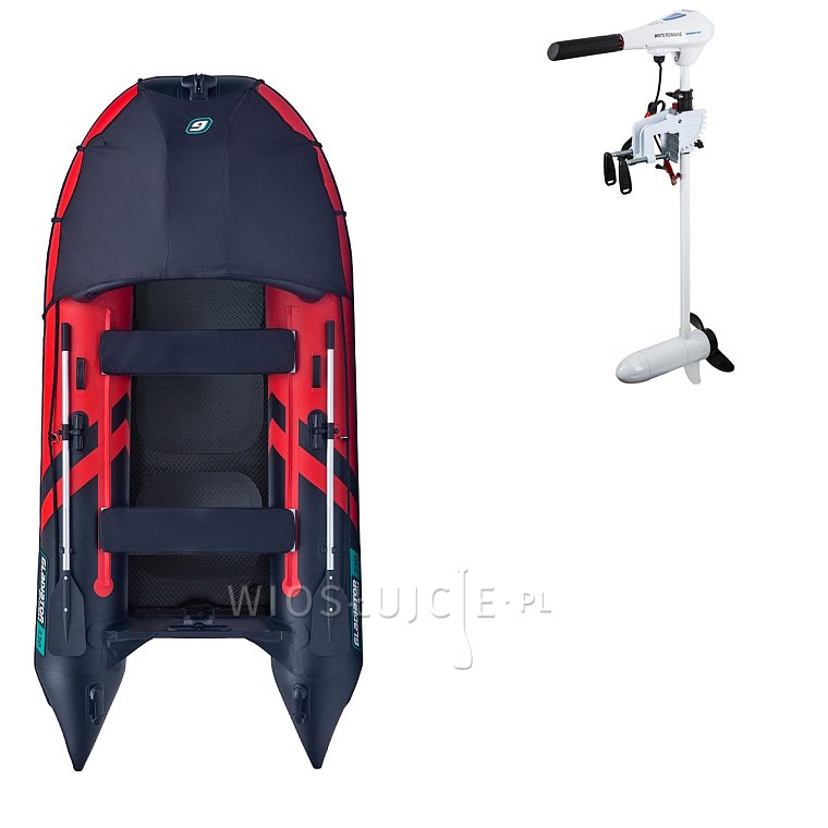 Ponton GLADIATOR ACTIVE C330AD Red-Black - pompowana łódź z pompowaną podłogą