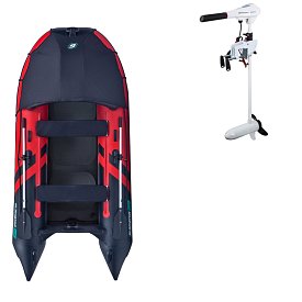 Ponton GLADIATOR ACTIVE C330AD red black - pompowana łódź z pompowaną podłogą