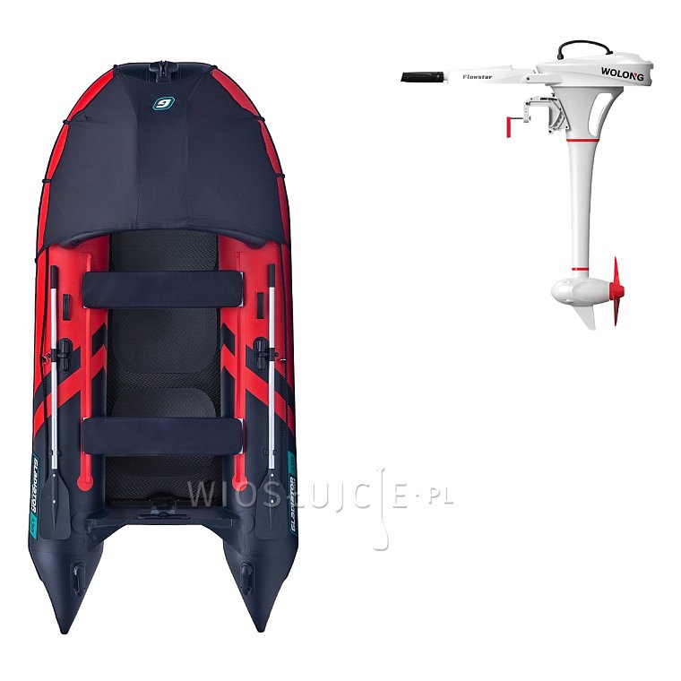 Ponton GLADIATOR ACTIVE C330AD Red-Black - pompowana łódź z pompowaną podłogą