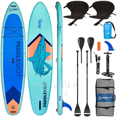 Deska SUP PADDLENAUT SHARKO MULTI 12'4'' MINICOMBO - pompowany paddleboard