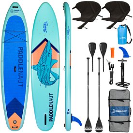 Deska SUP PADDLENAUT SHARKO MULTI 12'4'' MINICOMBO - pompowany paddleboard