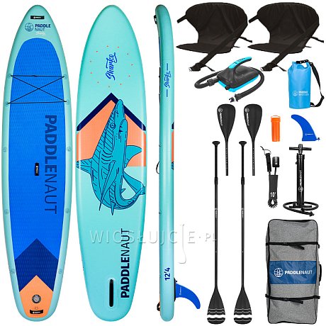 Deska SUP PADDLENAUT SHARKO MULTI 12'4'' MINICOMBO - pompowany paddleboard