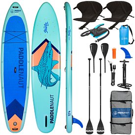 Deska SUP PADDLENAUT SHARKO MULTI 12'4'' MINICOMBO - pompowany paddleboard