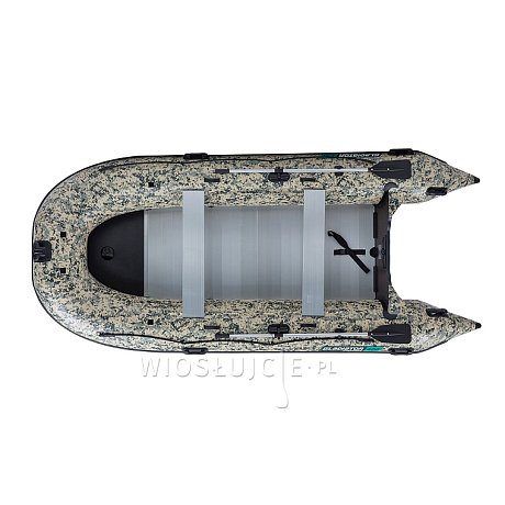 Ponton GLADIATOR ACTIVE C420AL Camo Digital - pompowana łódź z aluminiową podłogą
