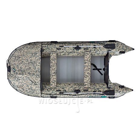 Ponton GLADIATOR ACTIVE C420AL Camo Digital - pompowana łódź z aluminiową podłogą