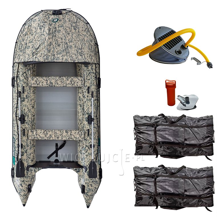 Člun GLADIATOR ACTIVE C420AL Camo Digital - nafukovací člun s hliníkovou podlahou