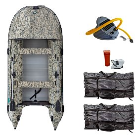 Ponton GLADIATOR ACTIVE C420AL Camo Digital - pompowana łódź z aluminiową podłogą