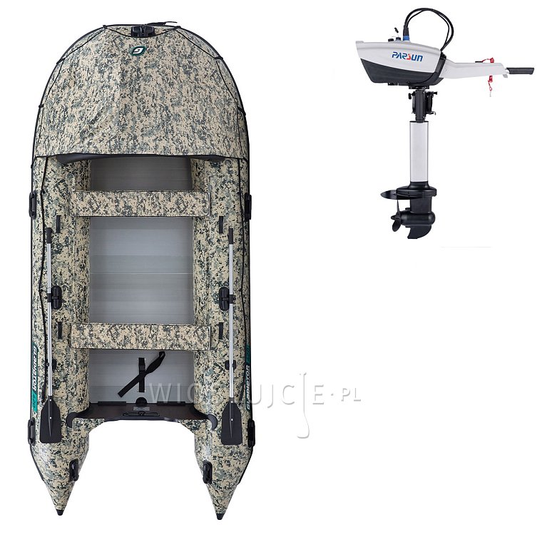 Člun GLADIATOR ACTIVE C420AL Camo Digital - nafukovací člun s hliníkovou podlahou