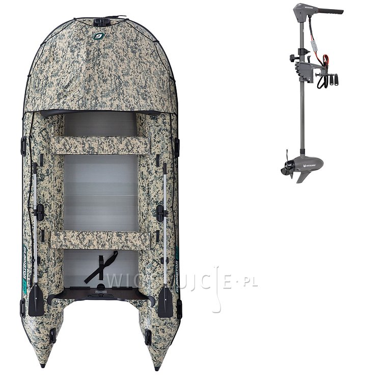 Člun GLADIATOR ACTIVE C420AL Camo Digital - nafukovací člun s hliníkovou podlahou