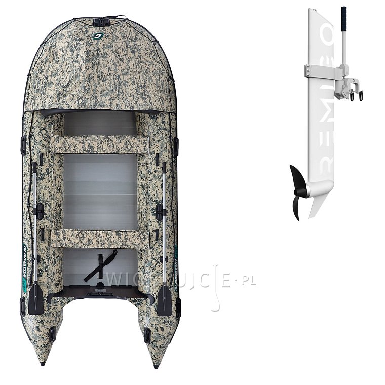 Člun GLADIATOR ACTIVE C420AL Camo Digital - nafukovací člun s hliníkovou podlahou