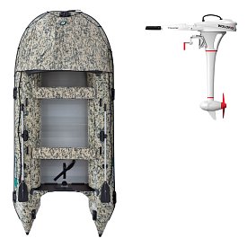 Ponton GLADIATOR ACTIVE C420AL Camo Digital - pompowana łódź z aluminiową podłogą