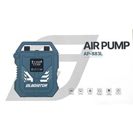 Pompka elektryczna GLADIATOR AP-883 12 V - maksymalne ciśnienie do 22 PSI