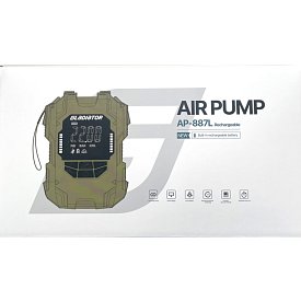 Pompka elektryczna GLADIATOR AP-887L 12 V z baterią - maksymalne ciśnienie do 22 PSI