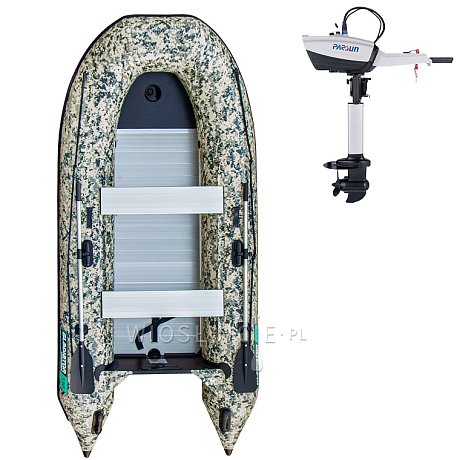 Ponton GLADIATOR CLASSIC B330AL Camo Digital - pompowana łódź z aluminiową podłogą