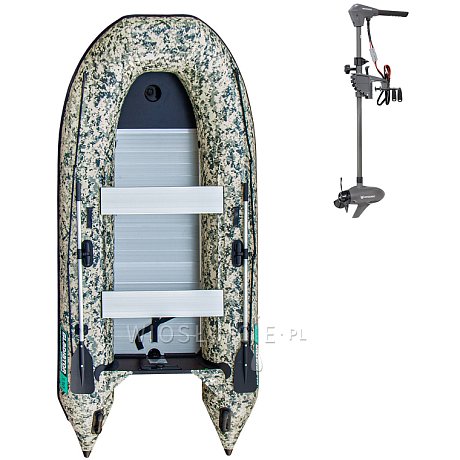 Ponton GLADIATOR CLASSIC B330AL Camo Digital - pompowana łódź z aluminiową podłogą
