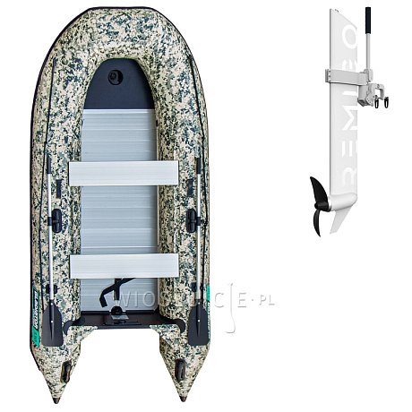 Ponton GLADIATOR CLASSIC B330AL Camo Digital - pompowana łódź z aluminiową podłogą