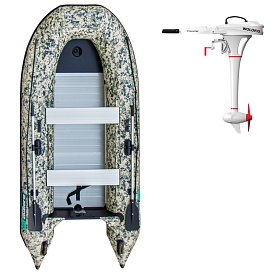Ponton GLADIATOR CLASSIC B330AL Camo Digital - pompowana łódź z aluminiową podłogą