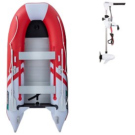 Ponton GLADIATOR CLASSIC B330AL Red White - pompowana łódź z aluminiową podłogą