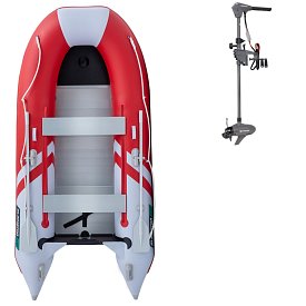 Ponton GLADIATOR CLASSIC B330AL Red White - pompowana łódź z aluminiową podłogą