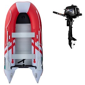Ponton GLADIATOR CLASSIC B330AL Red White - pompowana łódź z aluminiową podłogą