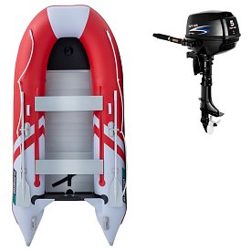 Ponton GLADIATOR CLASSIC B330AL Red White - pompowana łódź z aluminiową podłogą
