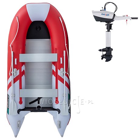 Ponton GLADIATOR CLASSIC B330AL Red White - pompowana łódź z aluminiową podłogą