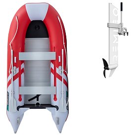 Ponton GLADIATOR CLASSIC B330AL Red White - pompowana łódź z aluminiową podłogą