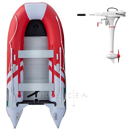 Ponton GLADIATOR CLASSIC B330AL Red White - pompowana łódź z aluminiową podłogą