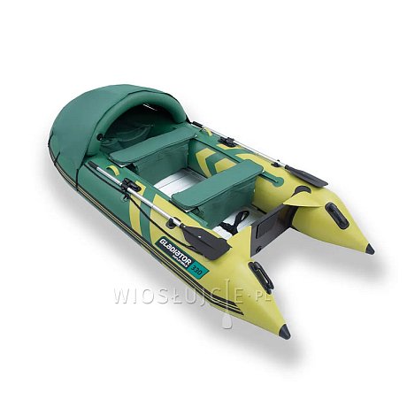 Ponton GLADIATOR ACTIVE C330AL Green-Yellow - pompowana łódź z aluminiową podłogą