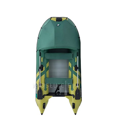 Ponton GLADIATOR ACTIVE C330AL Green-Yellow - pompowana łódź z aluminiową podłogą
