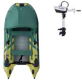 Ponton GLADIATOR ACTIVE C330AL Green-Yellow - pompowana łódź z aluminiową podłogą