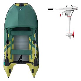 Ponton GLADIATOR ACTIVE C330AL Green-Yellow - pompowana łódź z aluminiową podłogą