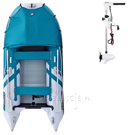 Ponton GLADIATOR ACTIVE C330AL  Sea green-White - pompowana łódź z aluminiową podłogą