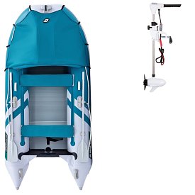 Ponton GLADIATOR ACTIVE C330AL  Sea green-White - pompowana łódź z aluminiową podłogą