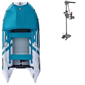 Ponton GLADIATOR ACTIVE C330AL  Sea green-White - pompowana łódź z aluminiową podłogą