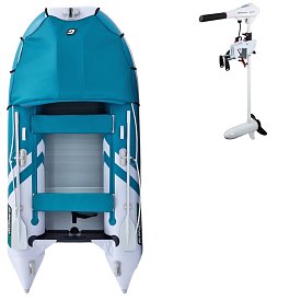 Ponton GLADIATOR ACTIVE C330AL  Sea green-White - pompowana łódź z aluminiową podłogą