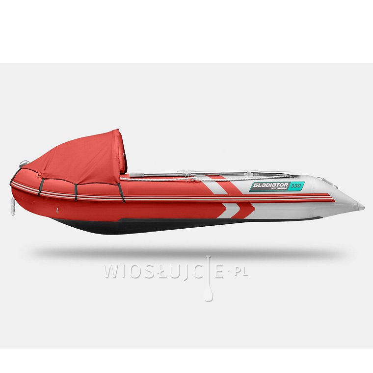 Ponton GLADIATOR ACTIVE C330AL Red-White - pompowana łódź z aluminiową podłogą