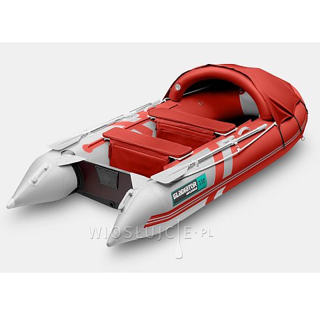 Ponton GLADIATOR ACTIVE C330AL Red-White - pompowana łódź z aluminiową podłogą