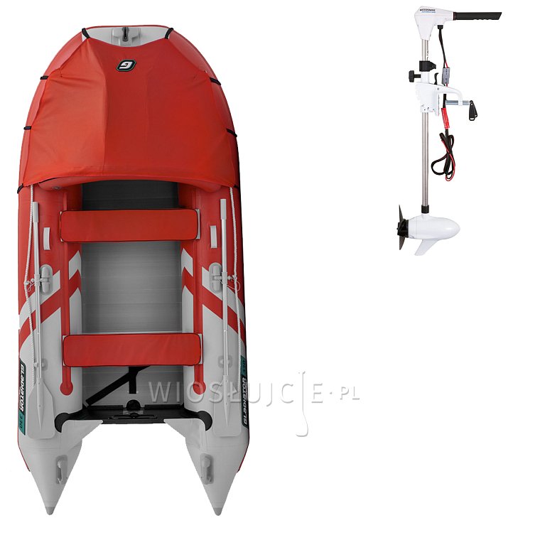 Ponton GLADIATOR ACTIVE C330AL Red-White - pompowana łódź z aluminiową podłogą