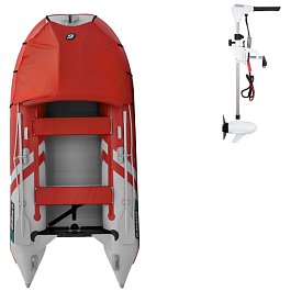 Ponton GLADIATOR ACTIVE C330AL Red-White - pompowana łódź z aluminiową podłogą