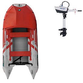 Ponton GLADIATOR ACTIVE C330AL Red-White - pompowana łódź z aluminiową podłogą