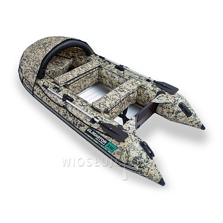 Ponton GLADIATOR ACTIVE C330AL Camo Digital - pompowana łódź z aluminiową podłogą