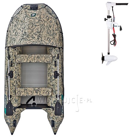 Ponton GLADIATOR ACTIVE C330AL Camo Digital - pompowana łódź z aluminiową podłogą